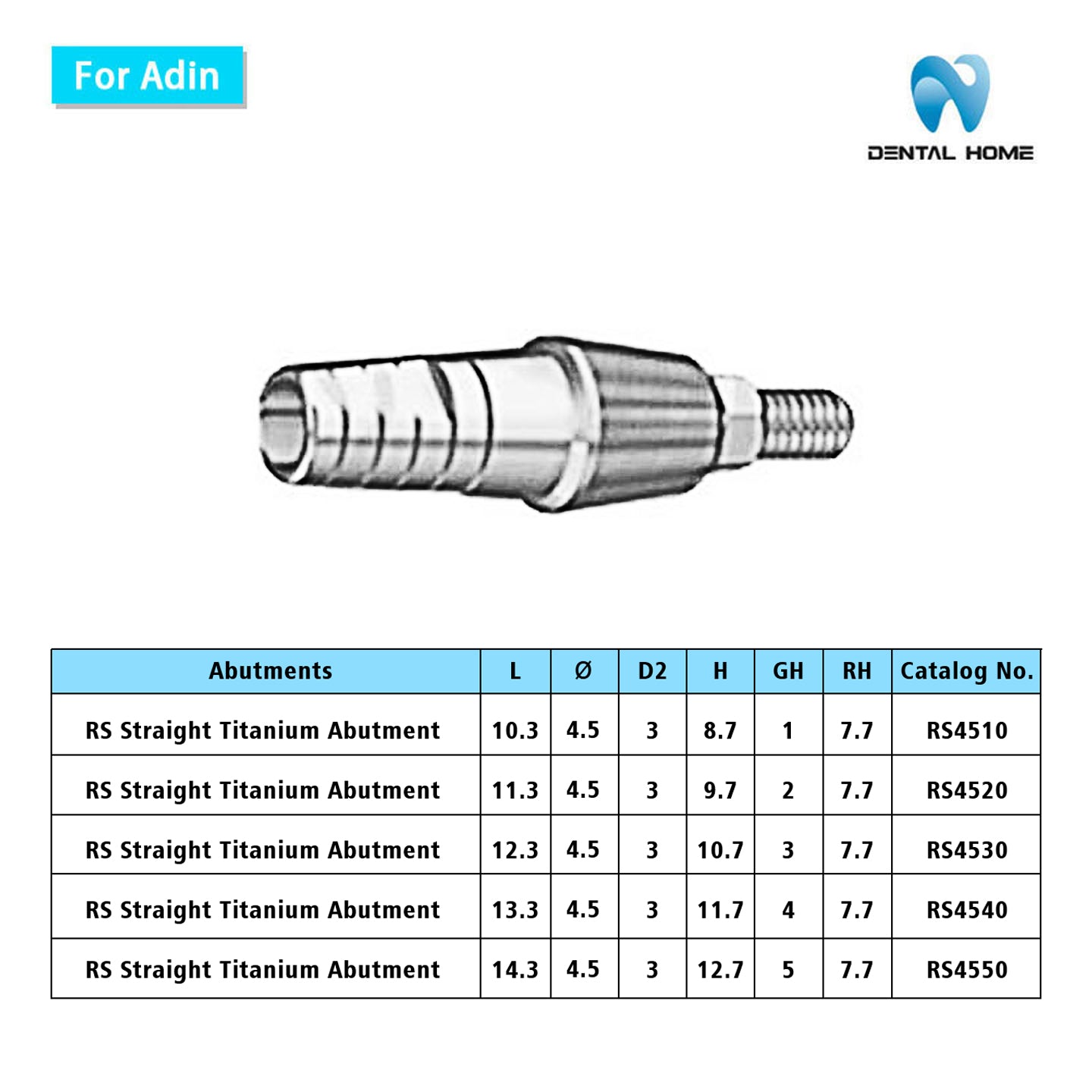 For Adin Transfer Abutment