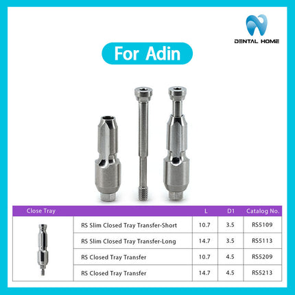 Подходит для закрытого трансферного стержня Adin