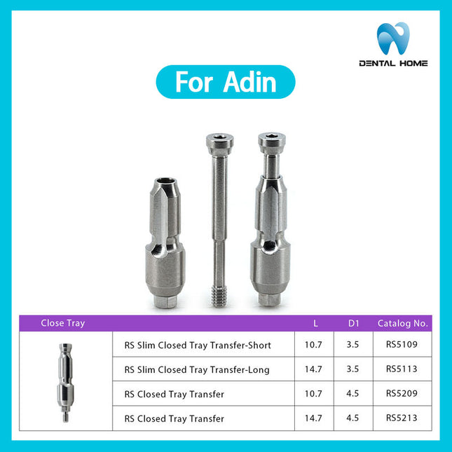Подходит для закрытого трансферного стержня Adin
