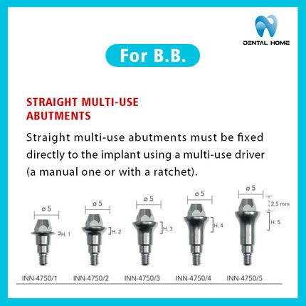 Suitable for B.B. composite right angle abutment