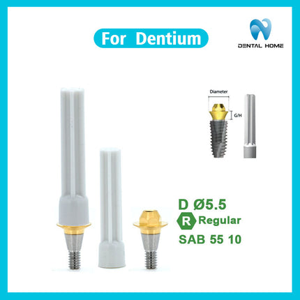 デンティウムコンポジット直角アバットメント交換ボディに適応可能即時荷重支持一時チタン合金ベーストランスファーロッド