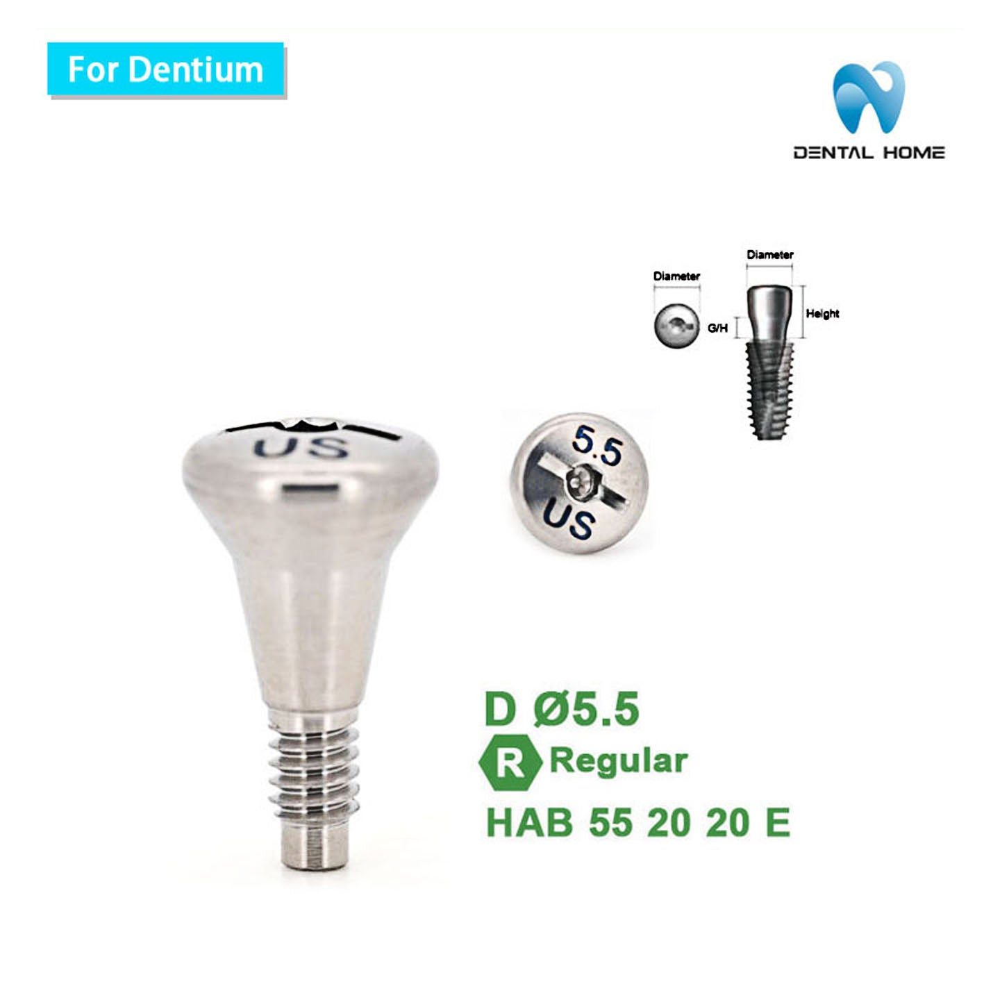 For Dentium Healing Abutment