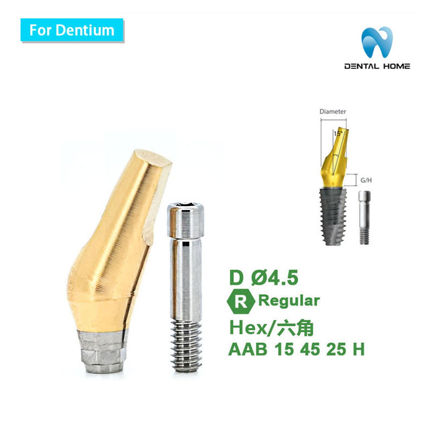 For Dentium Angled abutment