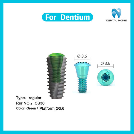 Подходит для имплантации закрытого винта Dentium, сменного винта, субстрата из титанового сплава, стержня для переноса слепков