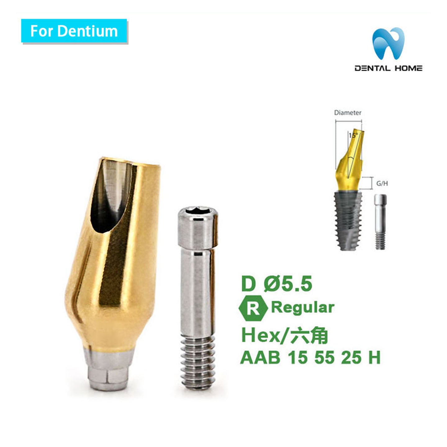 For Dentium Angled abutment