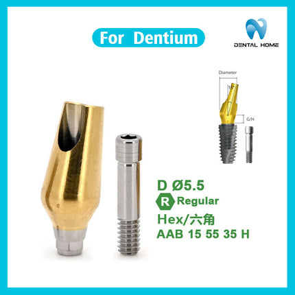 Подходит для восстановленного Dentium готового углового абатмента из титанового сплава для замены имплантата.