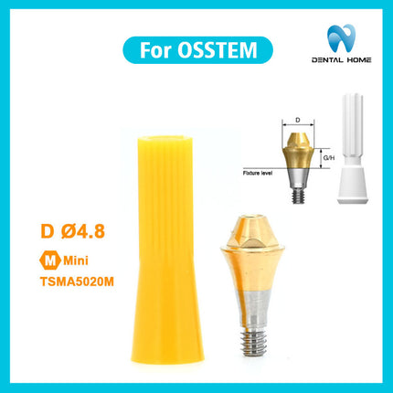 OSSTEMコンポジット直角アバットメントインプラント交換用トランスファーロッドシーリングスクリュー保護キャップに適合