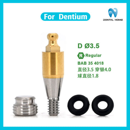 Подходит для замены дентальных имплантатов Dentium с шаровидным наконечником, стержень для переноса шаровидного наконечника изготовлен из титана