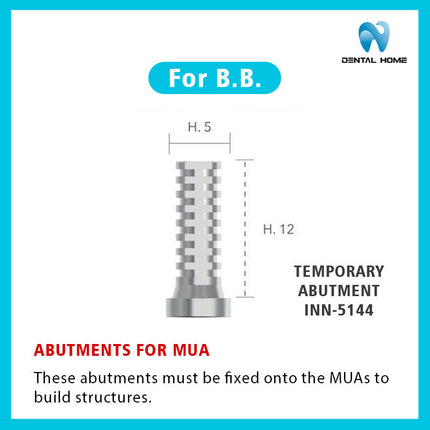 Suitable for B.B. titanium based composite temporary accessories