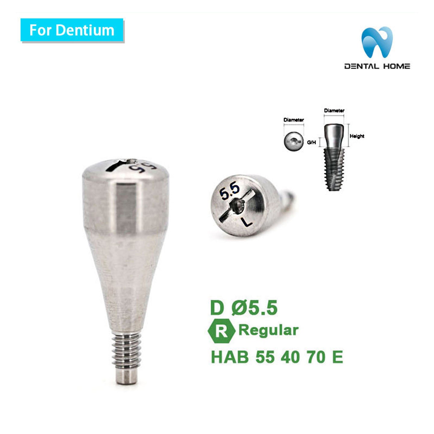 For Dentium Healing Abutment