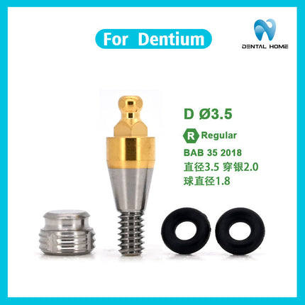Подходит для замены дентальных имплантатов Dentium с шаровидным наконечником, стержень для переноса шаровидного наконечника изготовлен из титана