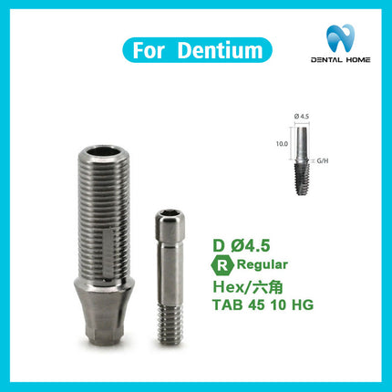 Подходит для реставрации зубов. Временный абатмент. Титановое основание. Штифт для переноса дентальных имплантатов.