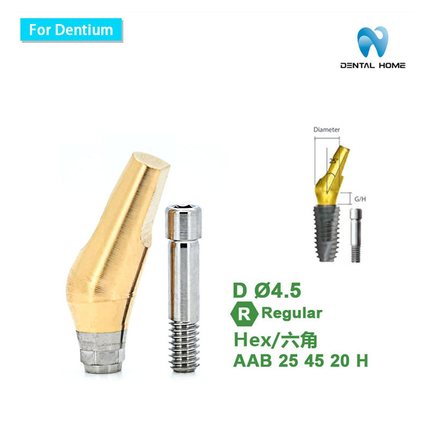 For Dentium Angled abutment