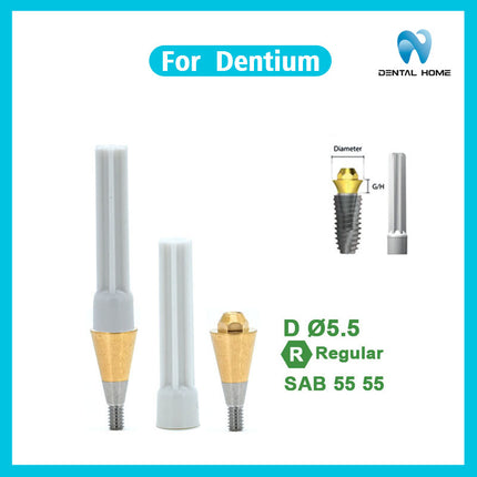 デンティウムコンポジット直角アバットメント交換ボディに適応可能即時荷重支持一時チタン合金ベーストランスファーロッド