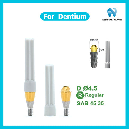 デンティウムコンポジット直角アバットメント交換ボディに適応可能即時荷重支持一時チタン合金ベーストランスファーロッド