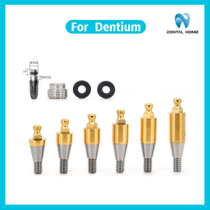 Подходит для замены дентальных имплантатов Dentium с шаровидным наконечником, стержень для переноса шаровидного наконечника изготовлен из титана