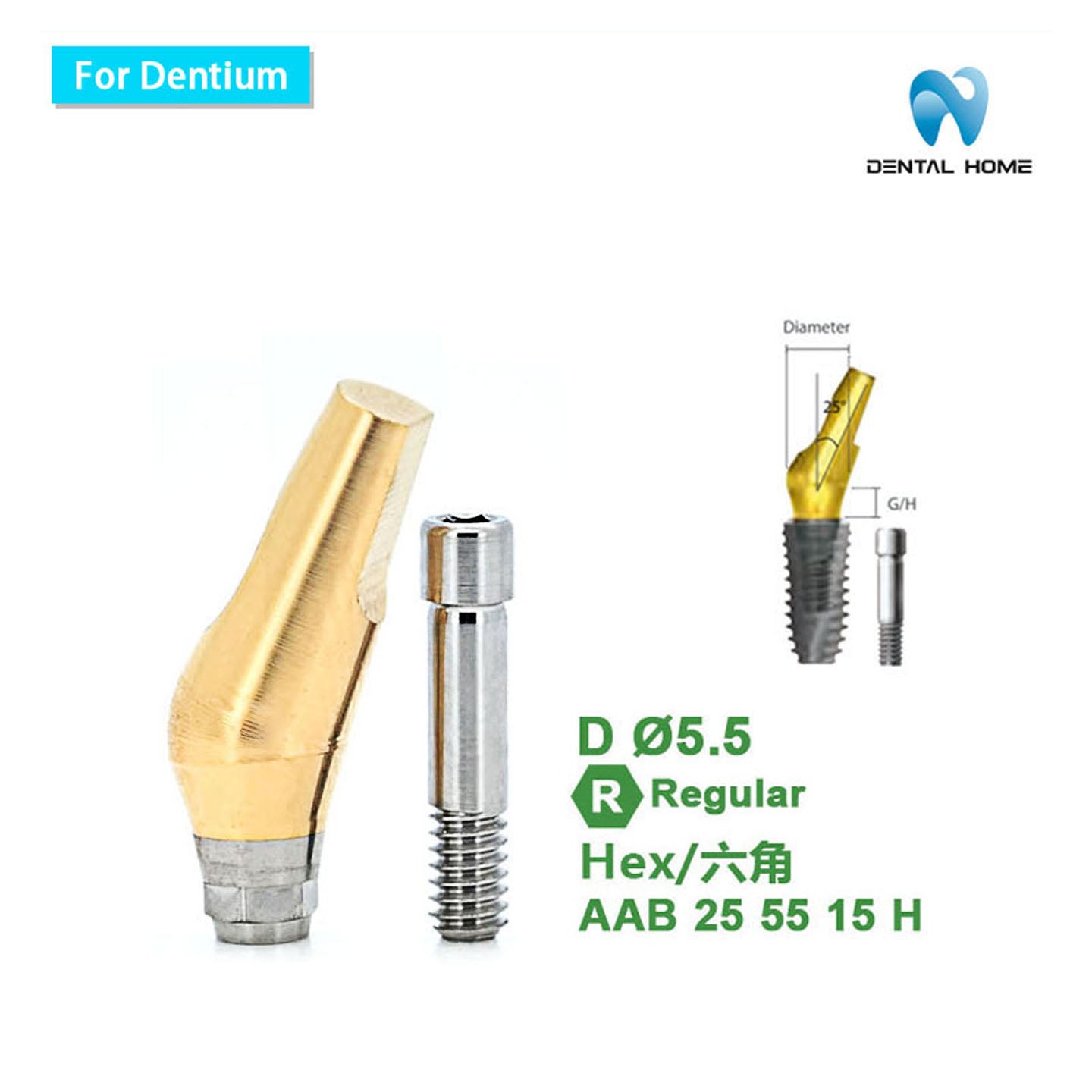 For Dentium Angled abutment