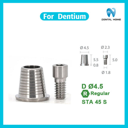 Подходит для немедленного ремонта временных стержней-трансферов из титанового сплава для замены имплантатов с композитным основанием Dentium