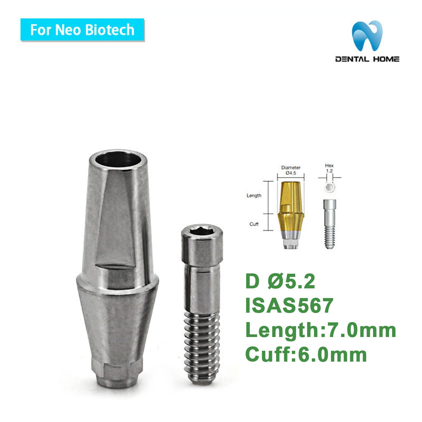 For Neobiotech Transfer Abutment