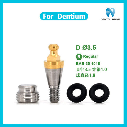 Подходит для замены дентальных имплантатов Dentium с шаровидным наконечником, стержень для переноса шаровидного наконечника изготовлен из титана