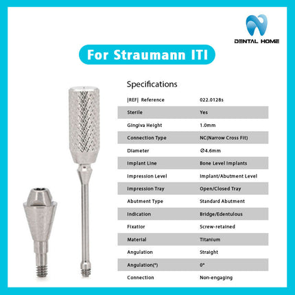Подходит для композитного углового абатмента Straumann ITl, сменного дентального имплантата NC, защитного колпачка, винта-герметика для заживления