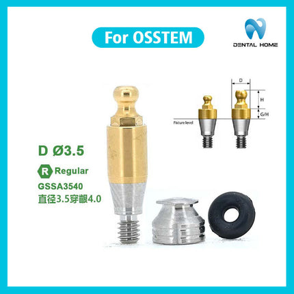 Подходит для металлических компонентов абатмента с шаровидным наконечником OSSTEM для замены дентальных имплантатов